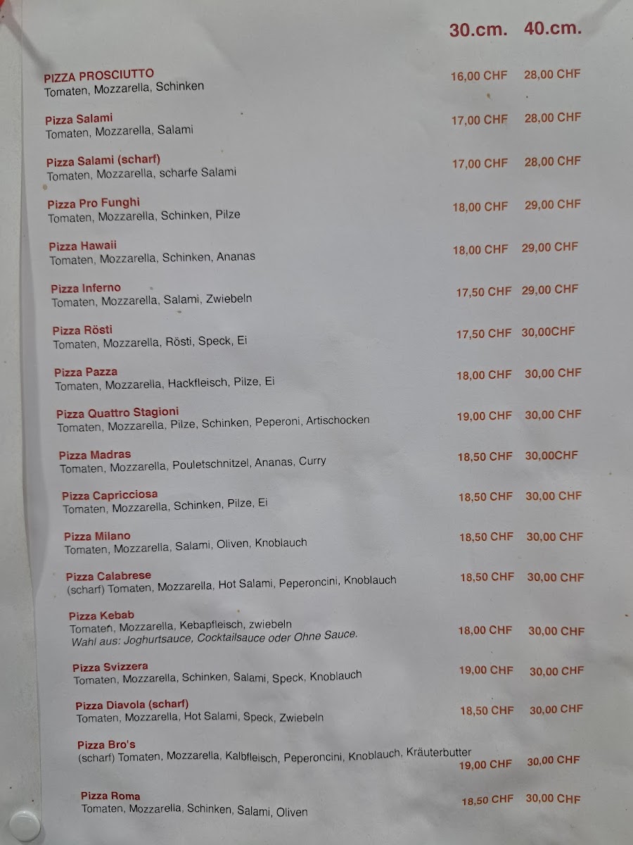 Bros pizza &kebab haus Photo Menu 1