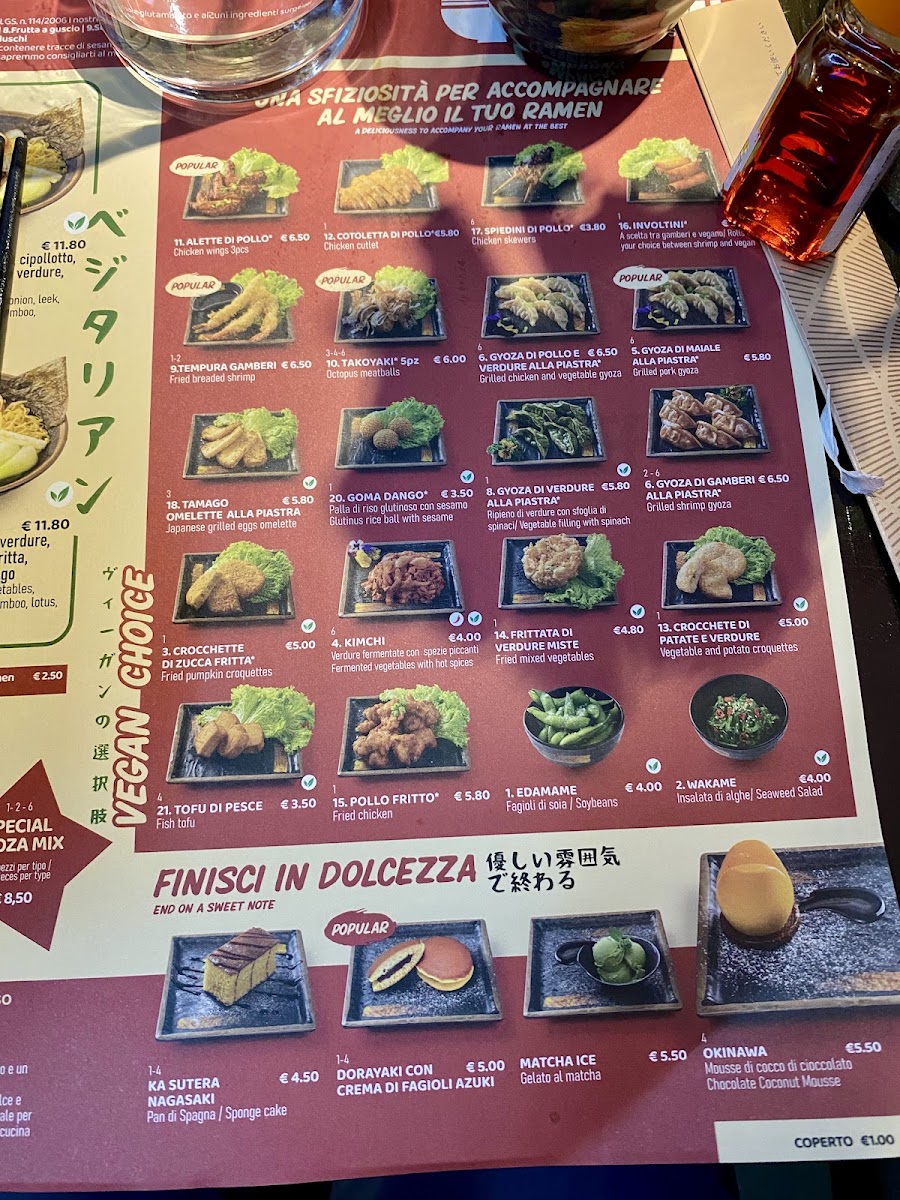 Takumi Ramen Photo Menu 1