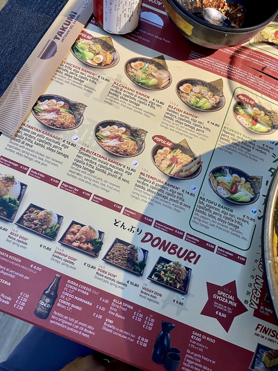 Takumi Ramen Photo Menu 10