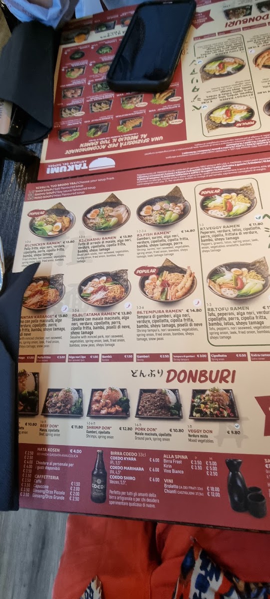 Takumi Ramen Photo Menu 7