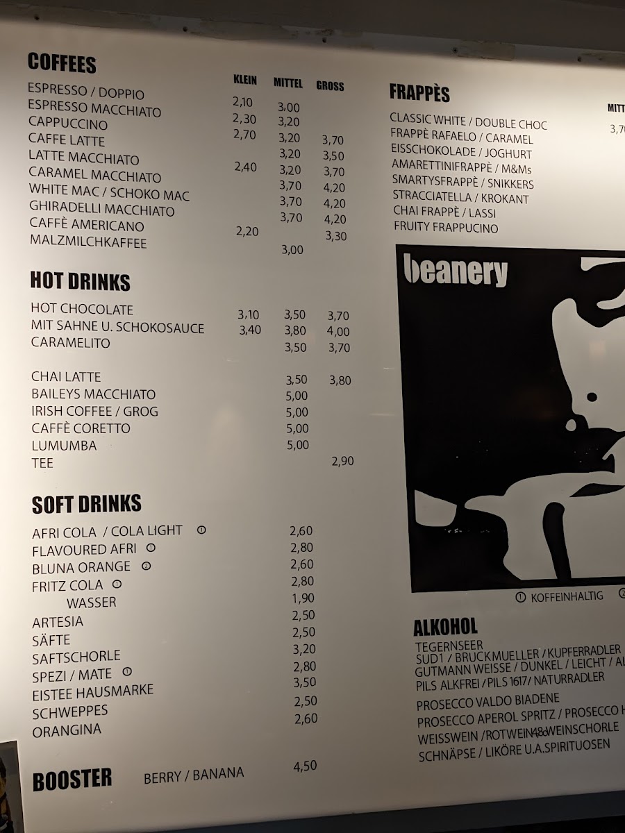 Café Beanery Photo Menu 2