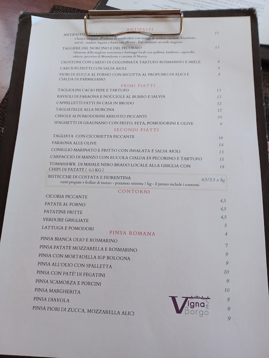 Vigna del Borgo Photo Menu 3