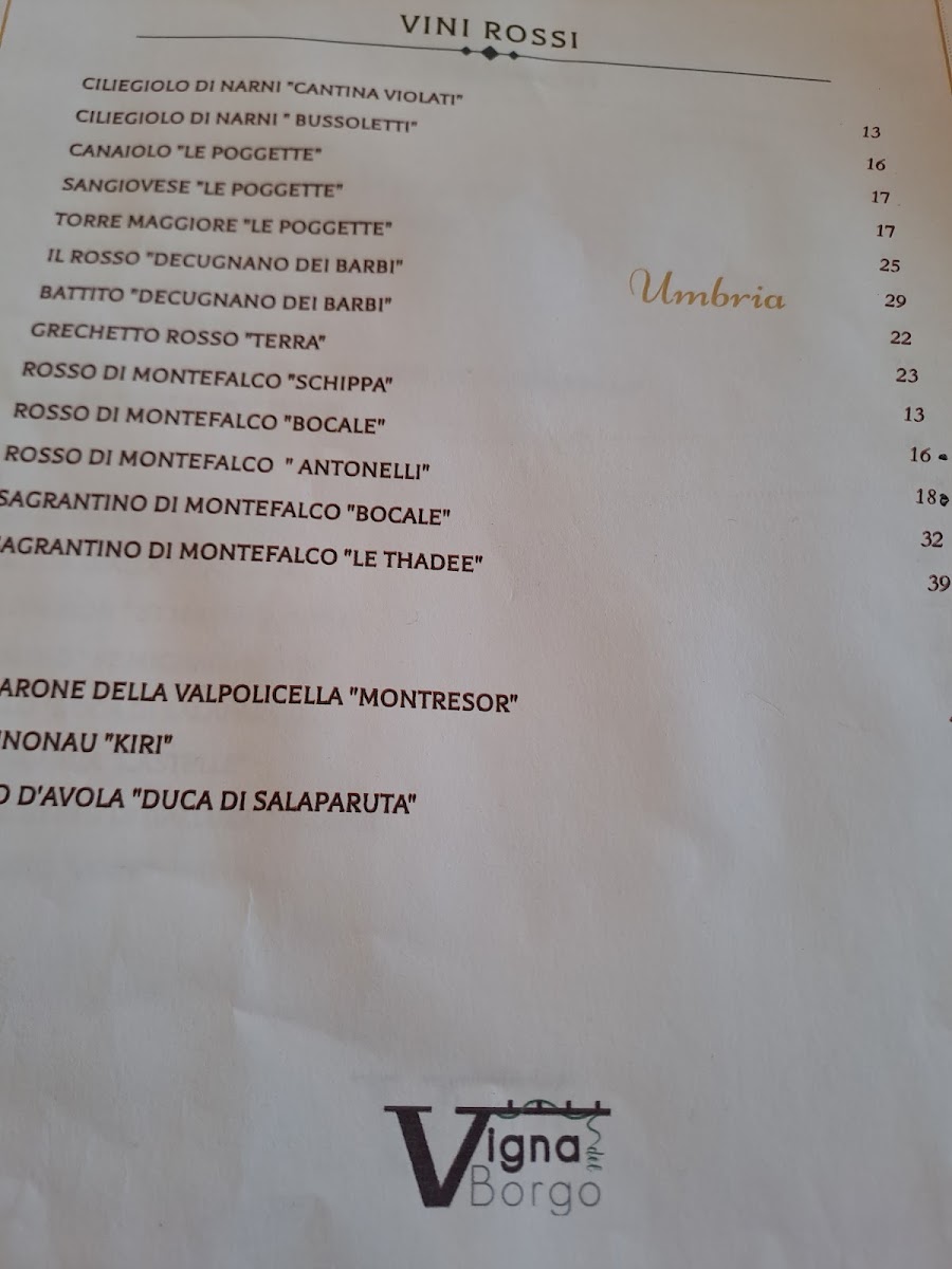 Vigna del Borgo Photo Menu 5