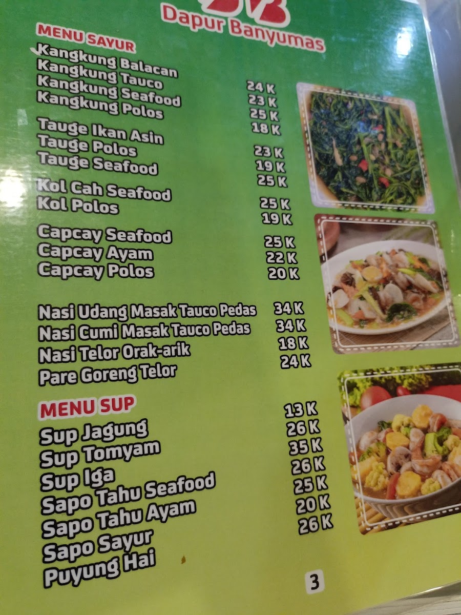 Dapur Banyumas Photo Menu 5