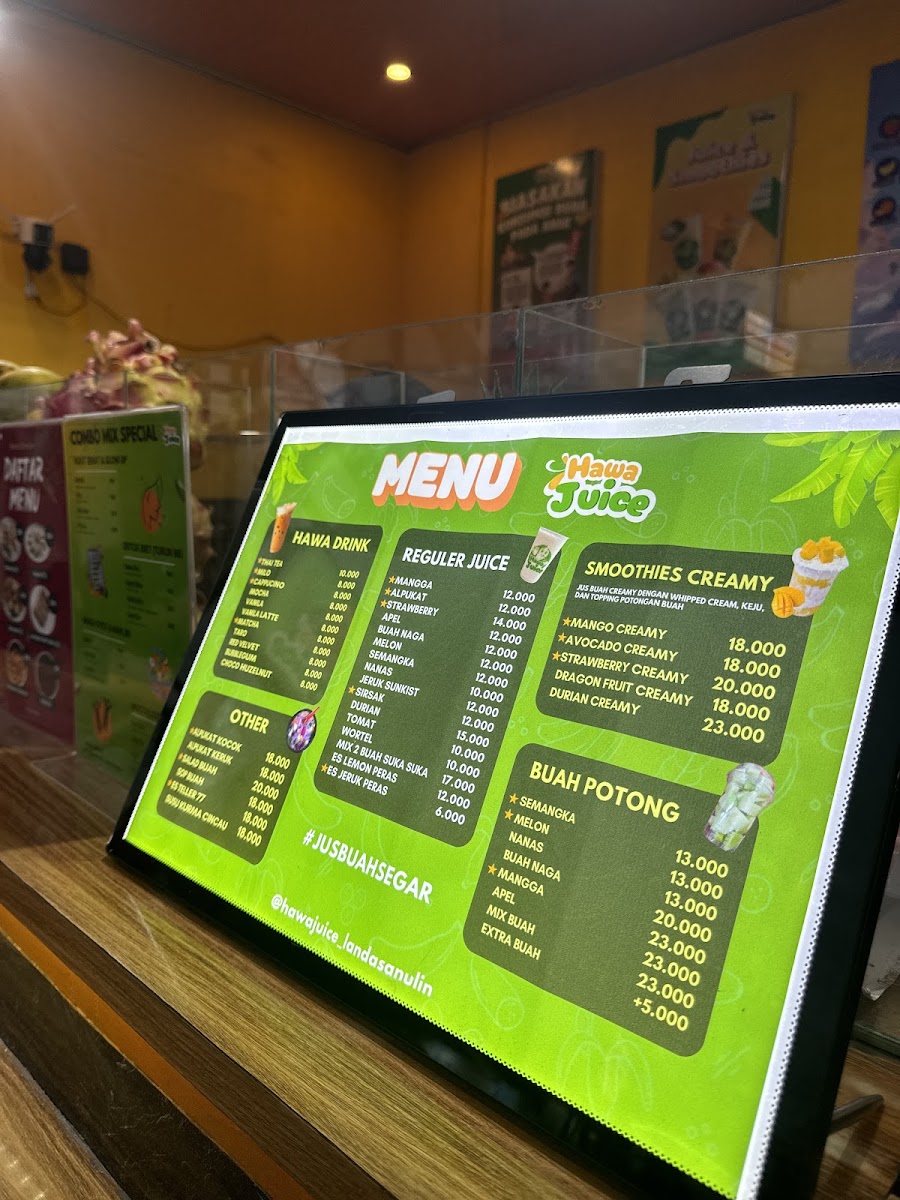 Hawa Juice & Smoothies Photo Menu 5