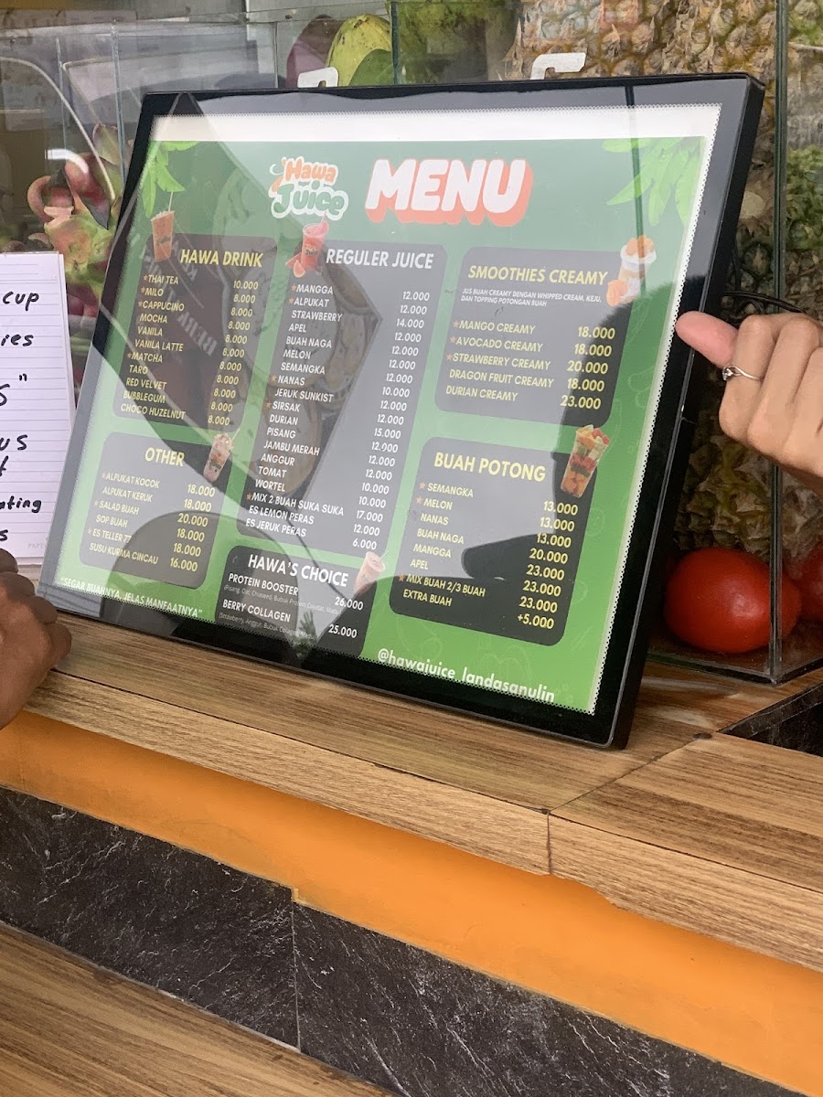 Hawa Juice & Smoothies Photo Menu 6