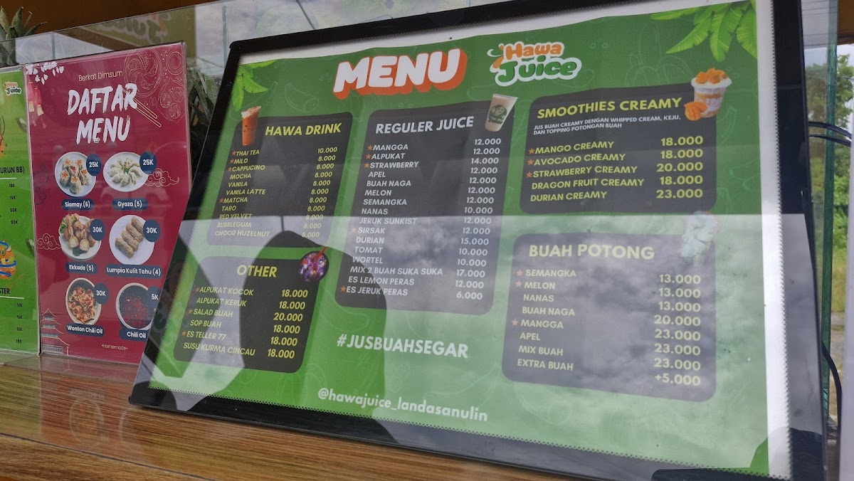 Hawa Juice & Smoothies Photo Menu 7