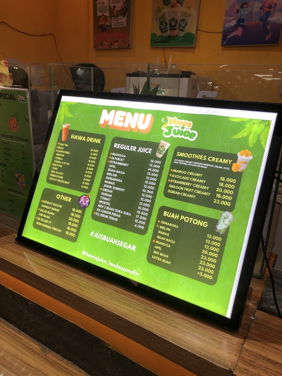 Hawa Juice & Smoothies Photo Menu 9