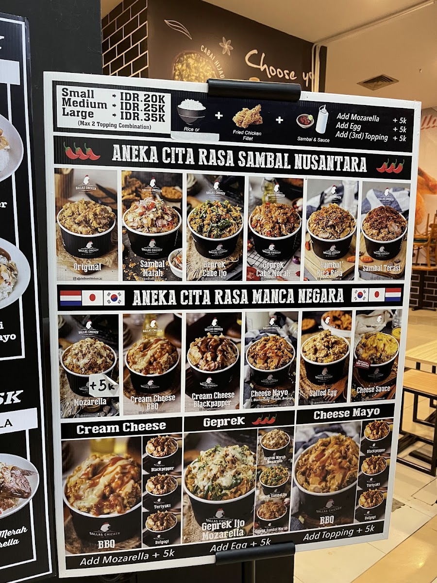 Dallas Chicken Mall Pekanbaru Photo Menu 1