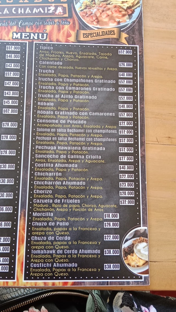 Restaurante La Chamiza #2 Photo Menu 1