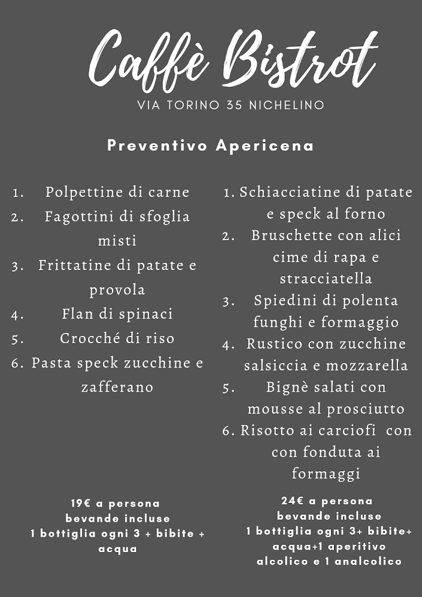 Caffè Bistrot Photo Menu 2