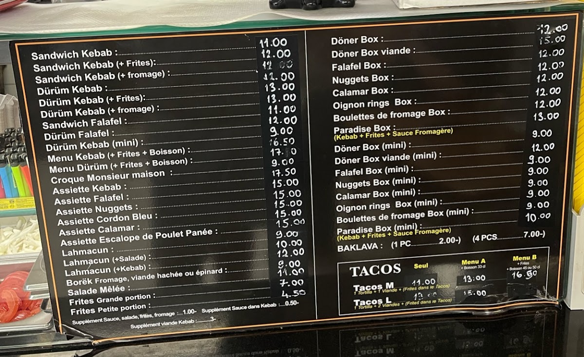 Kebap Paradis, Yavuz muslim Photo Menu 1