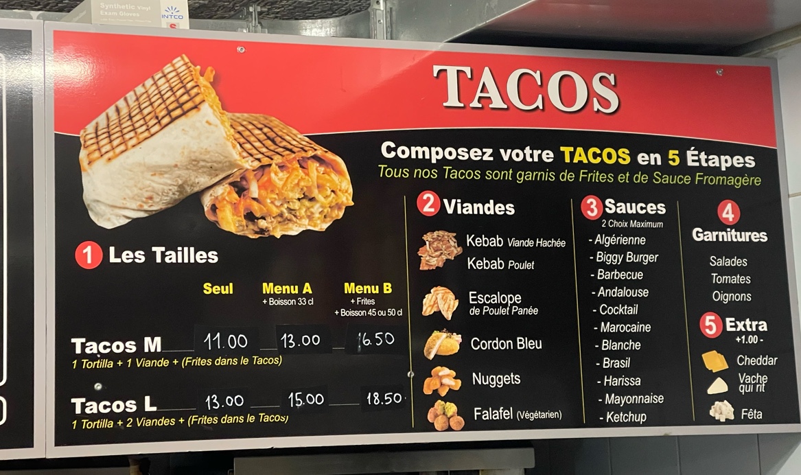 Kebap Paradis, Yavuz muslim Photo Menu 2