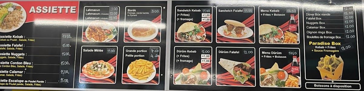 Kebap Paradis, Yavuz muslim Photo Menu 3