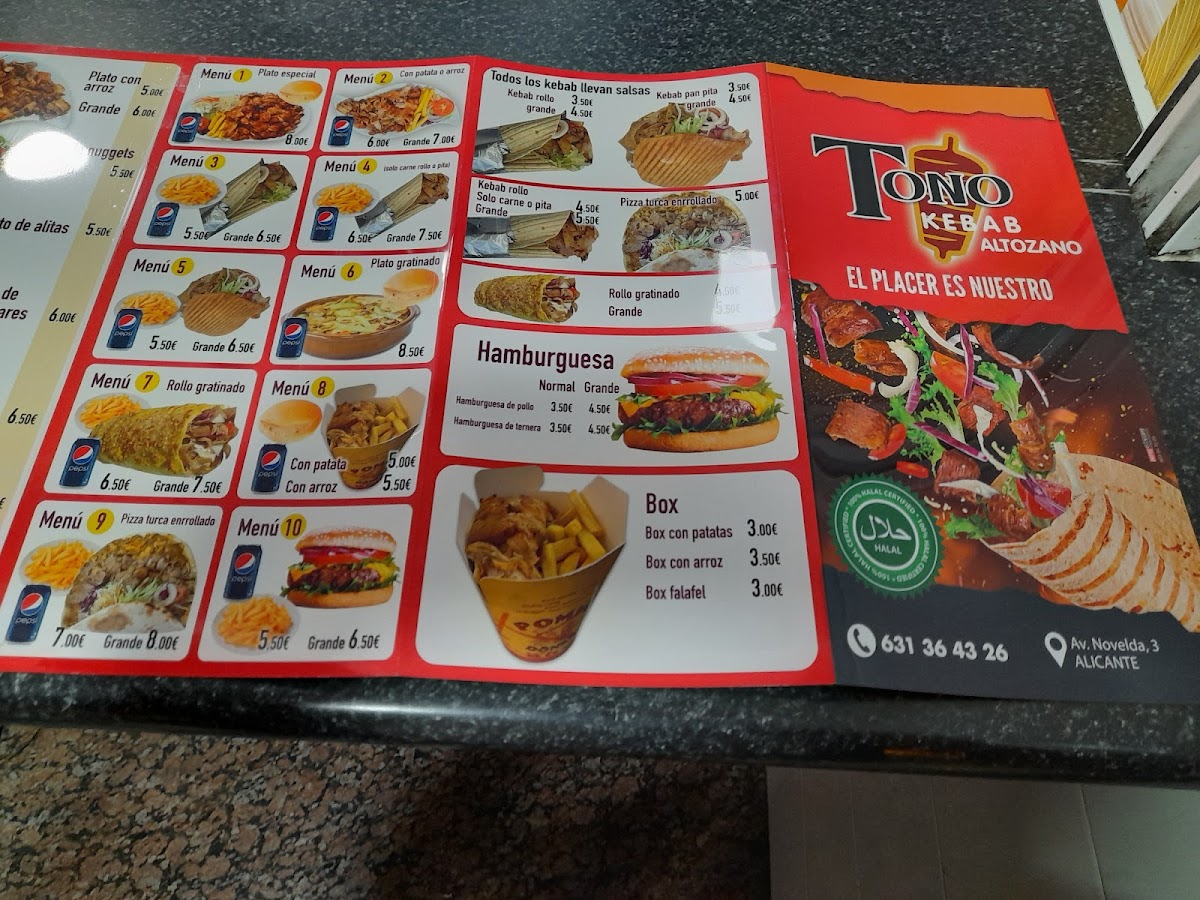 TONO KEBAB ALTOZANO Photo Menu 10
