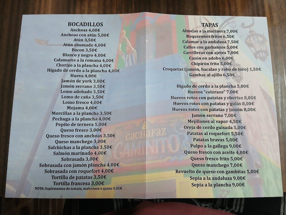 CERVECERIA TAPAS Photo Menu 1