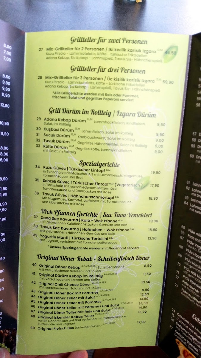 Anatolian Restaurant Photo Menu 10