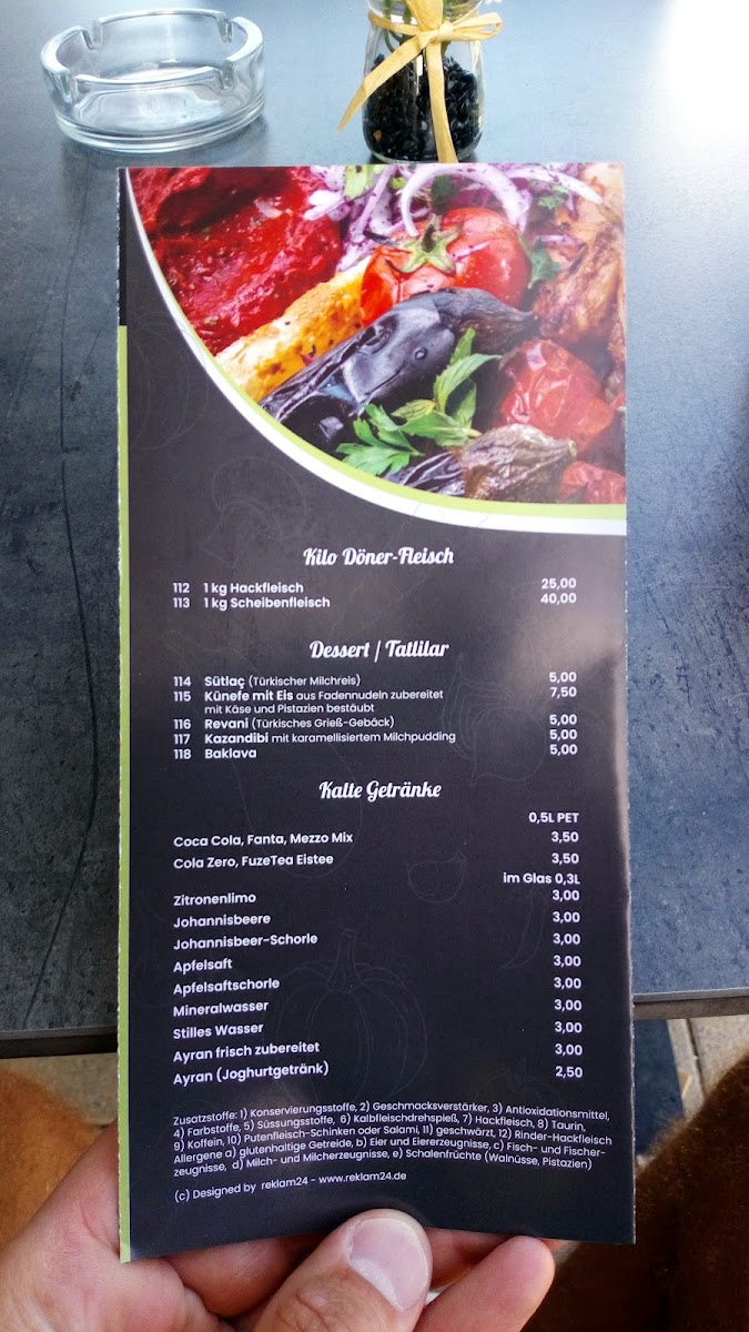 Anatolian Restaurant Photo Menu 2