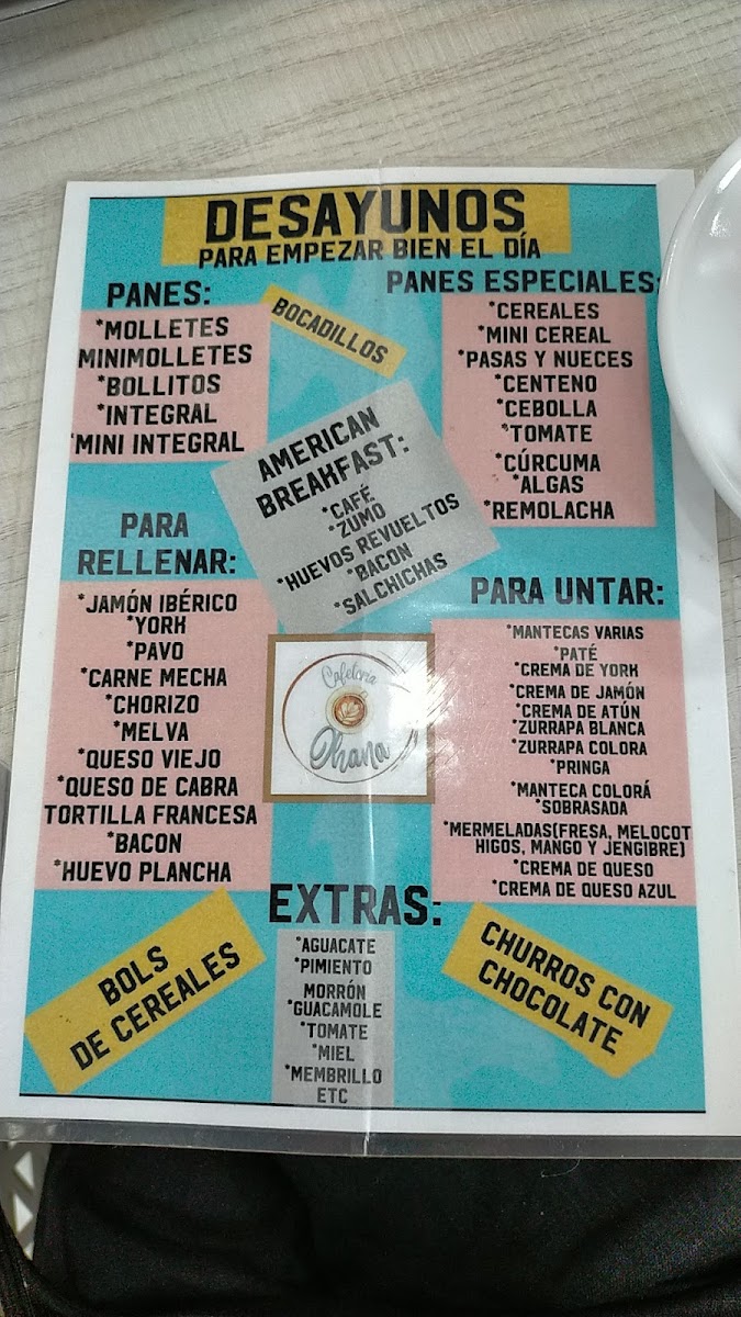 Cafeteria OHANA Photo Menu 2