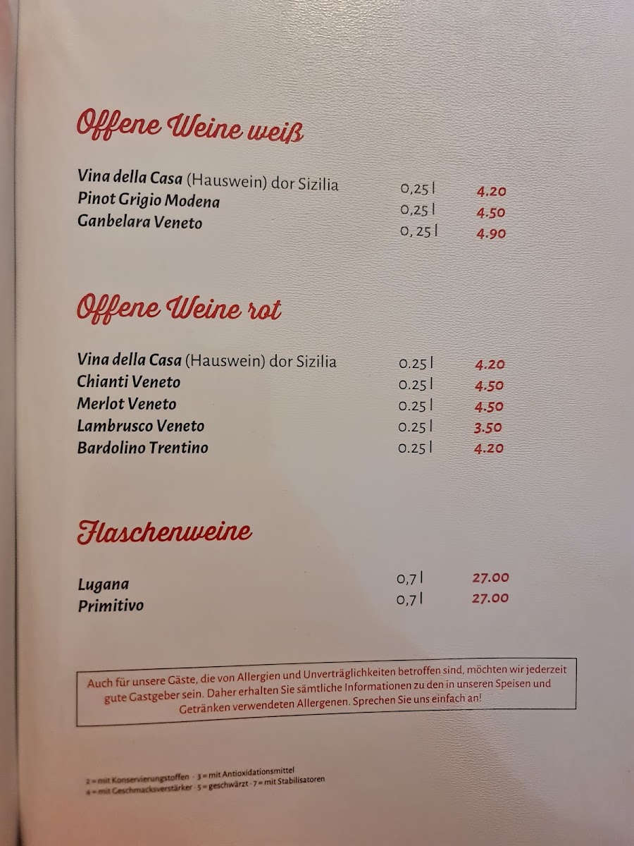 Ristorante Pizzeria Florentia Photo Menu 7