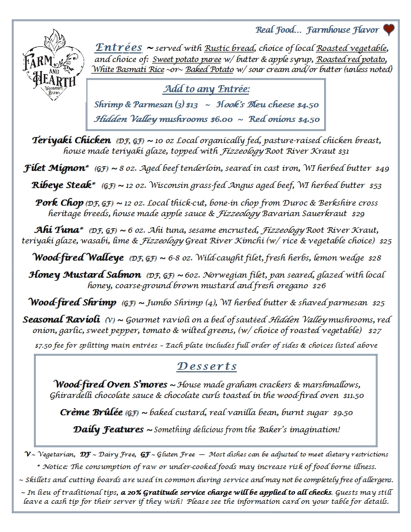 Farm And Hearth Woodfired Bistro Photo Menu 3