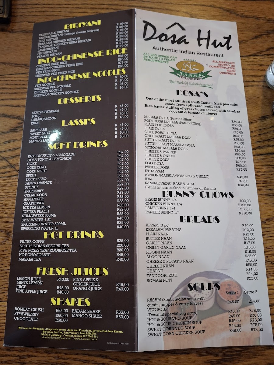 Dosa Hut Fourways Photo Menu 3