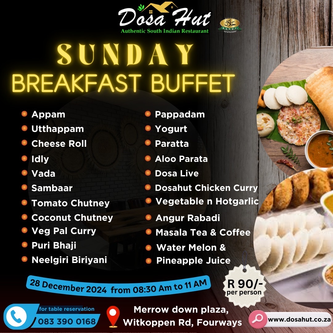 Dosa Hut Fourways Photo Menu 8