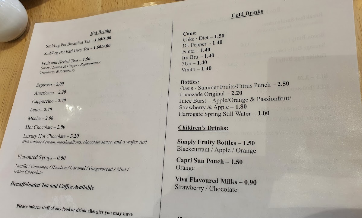 The Brooke Cafe Photo Menu 4