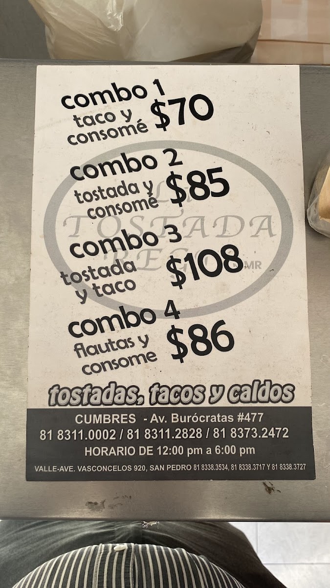 La Tostada Regia Photo Menu 3