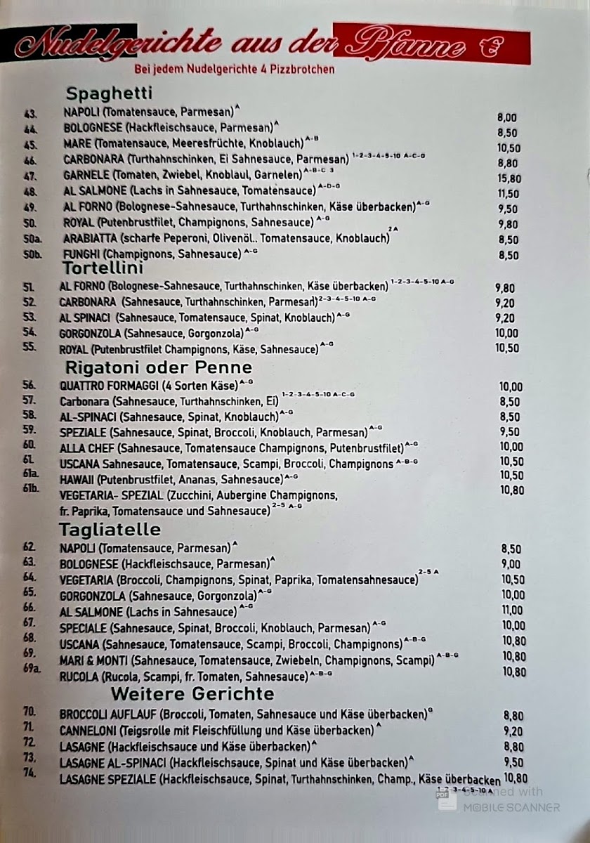 Pizzeria Pitter und Paul Photo Menu 2