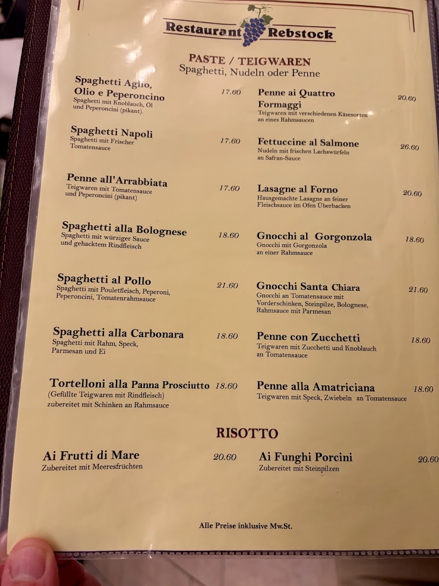 Restaurant zum Rebstock Photo Menu 2
