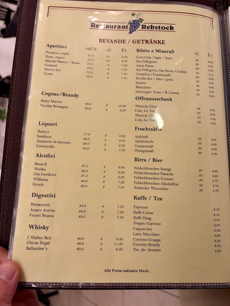 Restaurant zum Rebstock Photo Menu 5