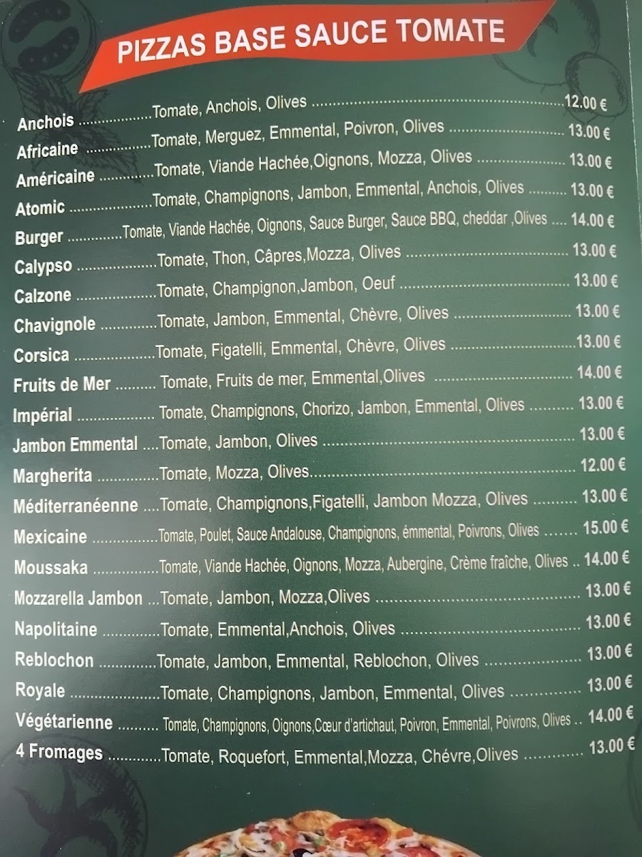 Pizza Isa Photo Menu 2