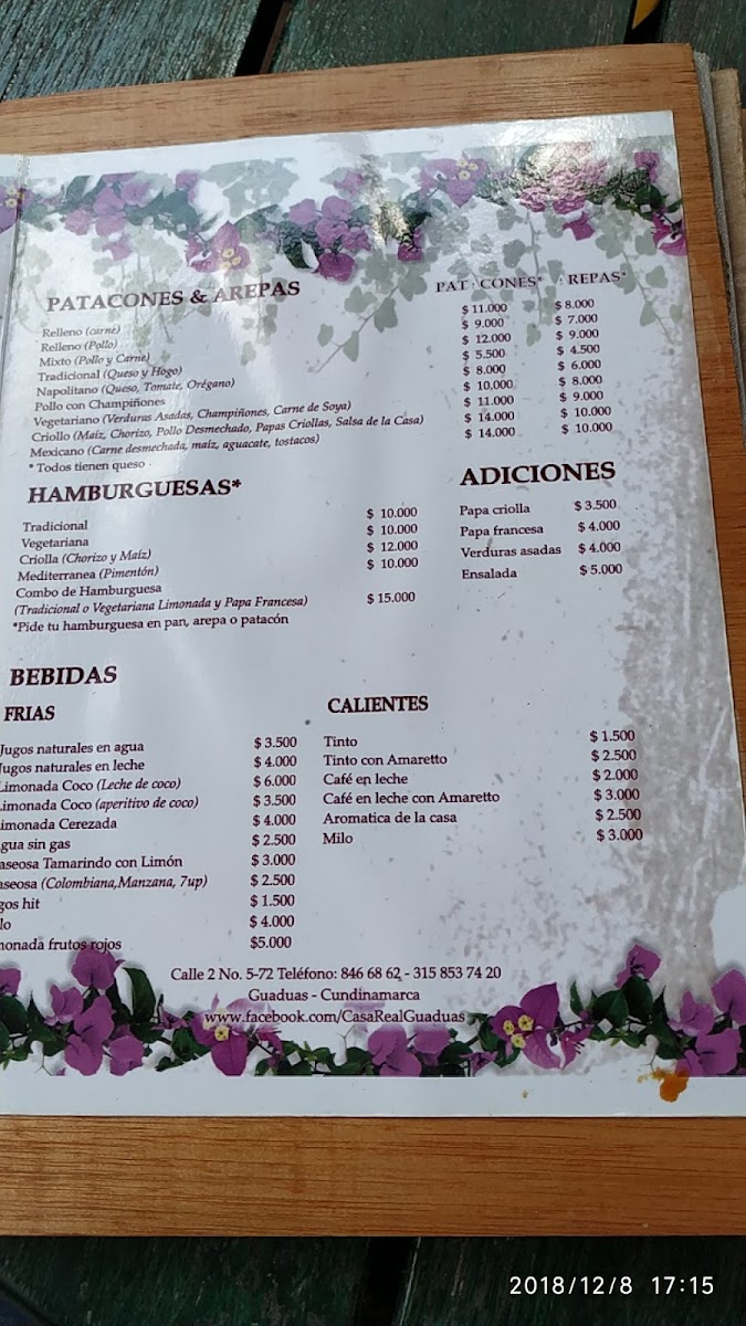 Casa Real Photo Menu 7