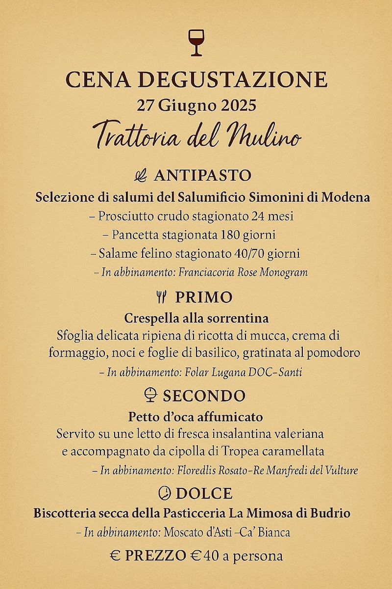 Trattoria del Mulino Photo Menu 1