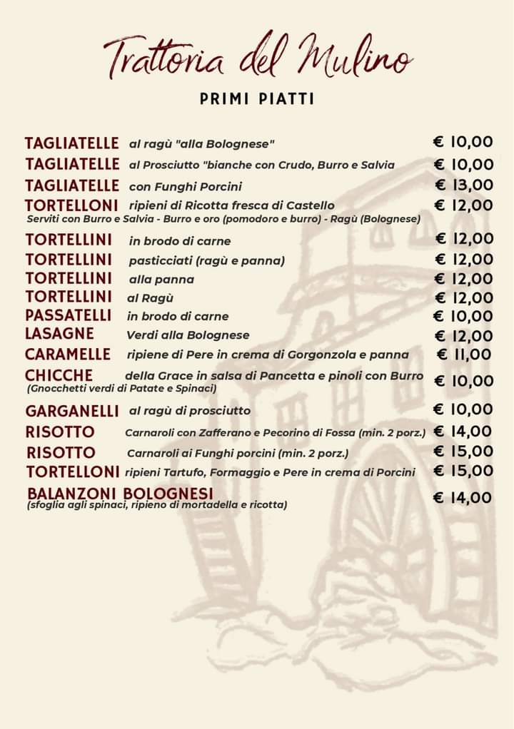 Trattoria del Mulino Photo Menu 6