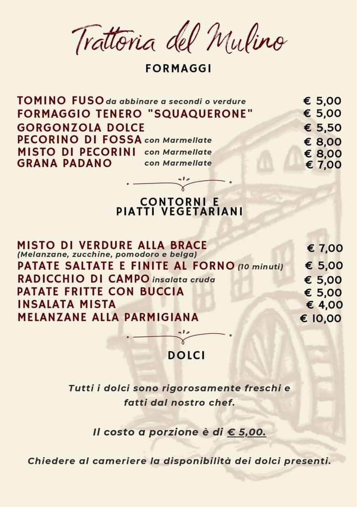 Trattoria del Mulino Photo Menu 8
