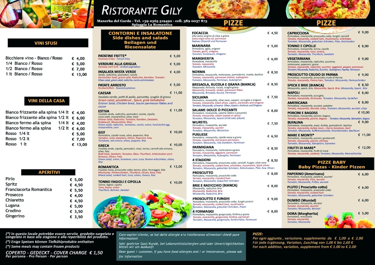 Ristorante Pizzeria Gily Photo Menu 2