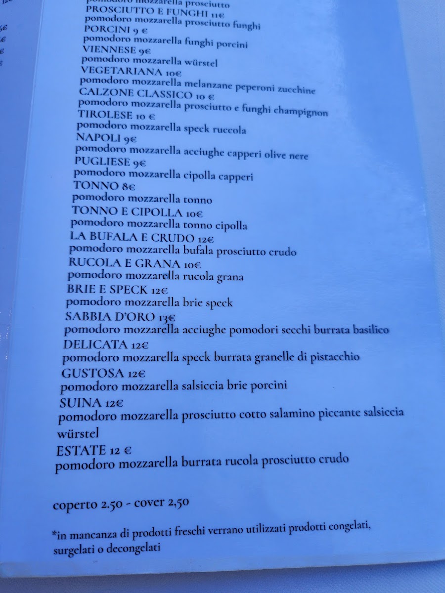 Ristorante Pizzeria Sabbia d’oro Photo Menu 2