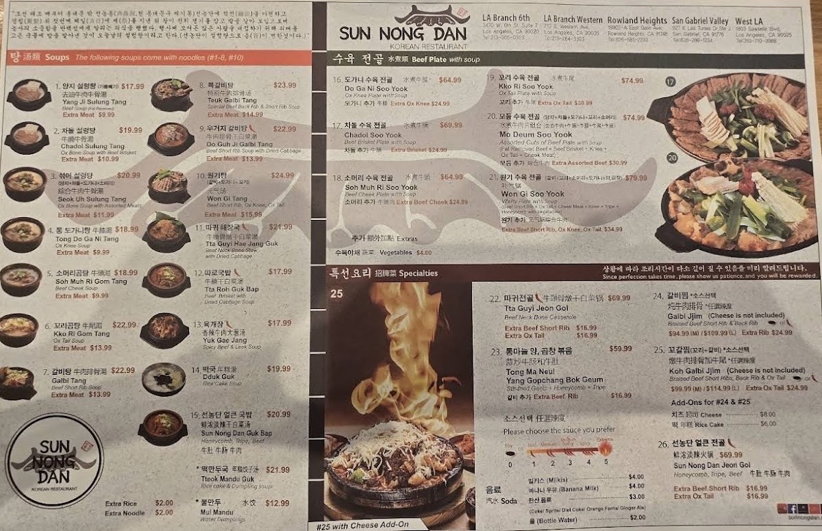 Sun Nong Dan Photo Menu 3