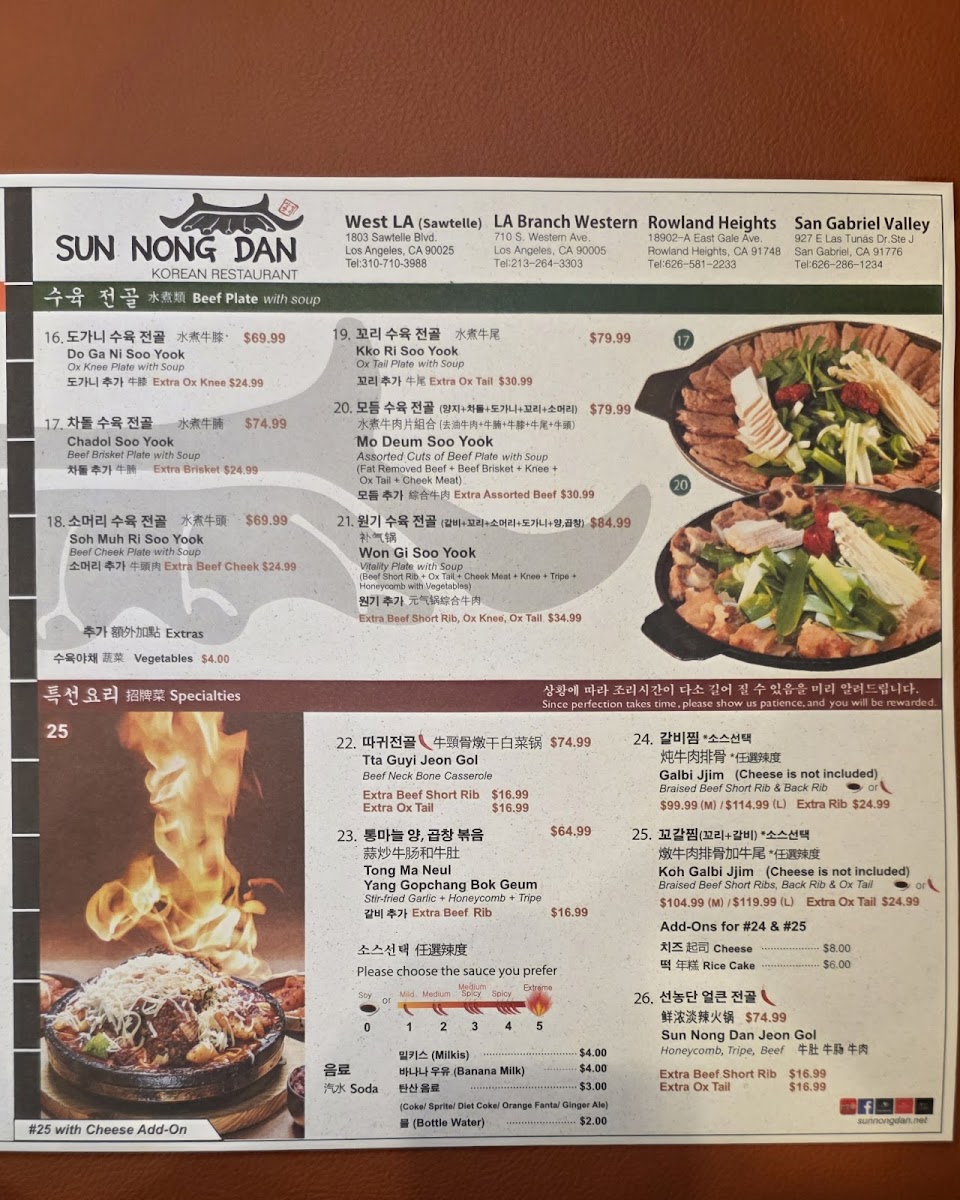 Sun Nong Dan Photo Menu 7