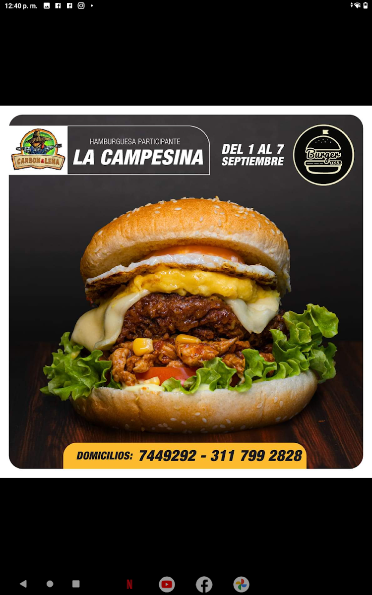 Carbón y Leña Corrales Photo Menu 4