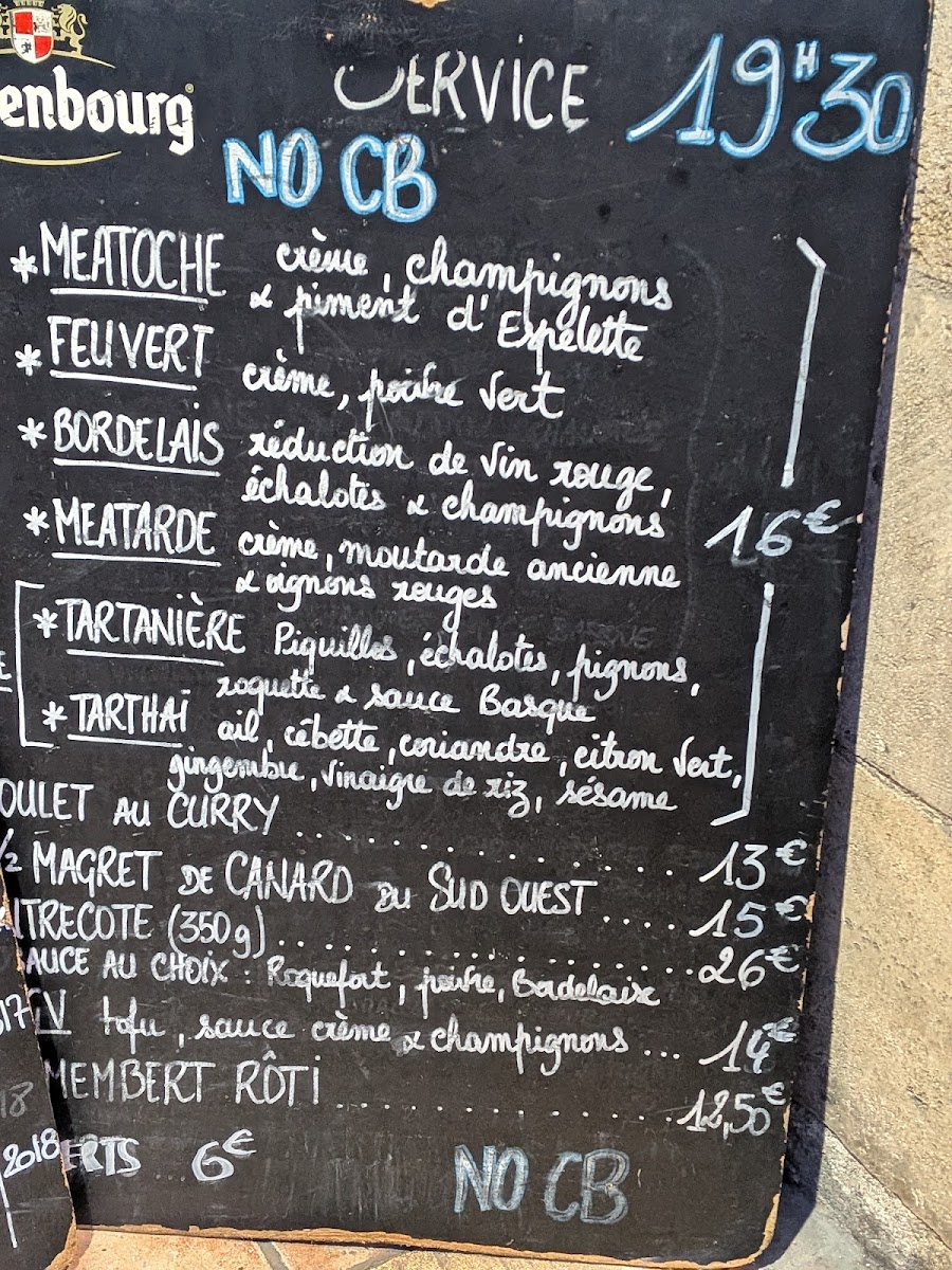 La Tanière Photo Menu 1