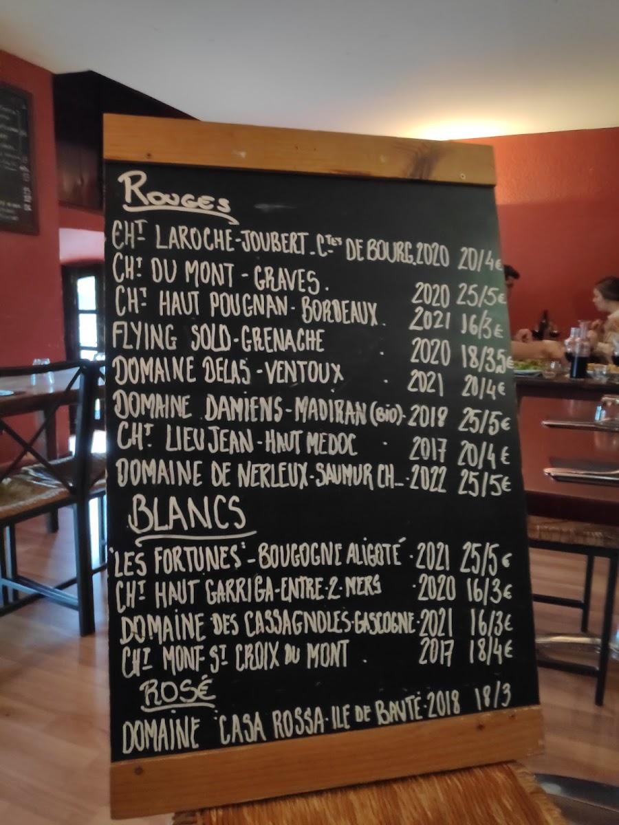 La Tanière Photo Menu 2