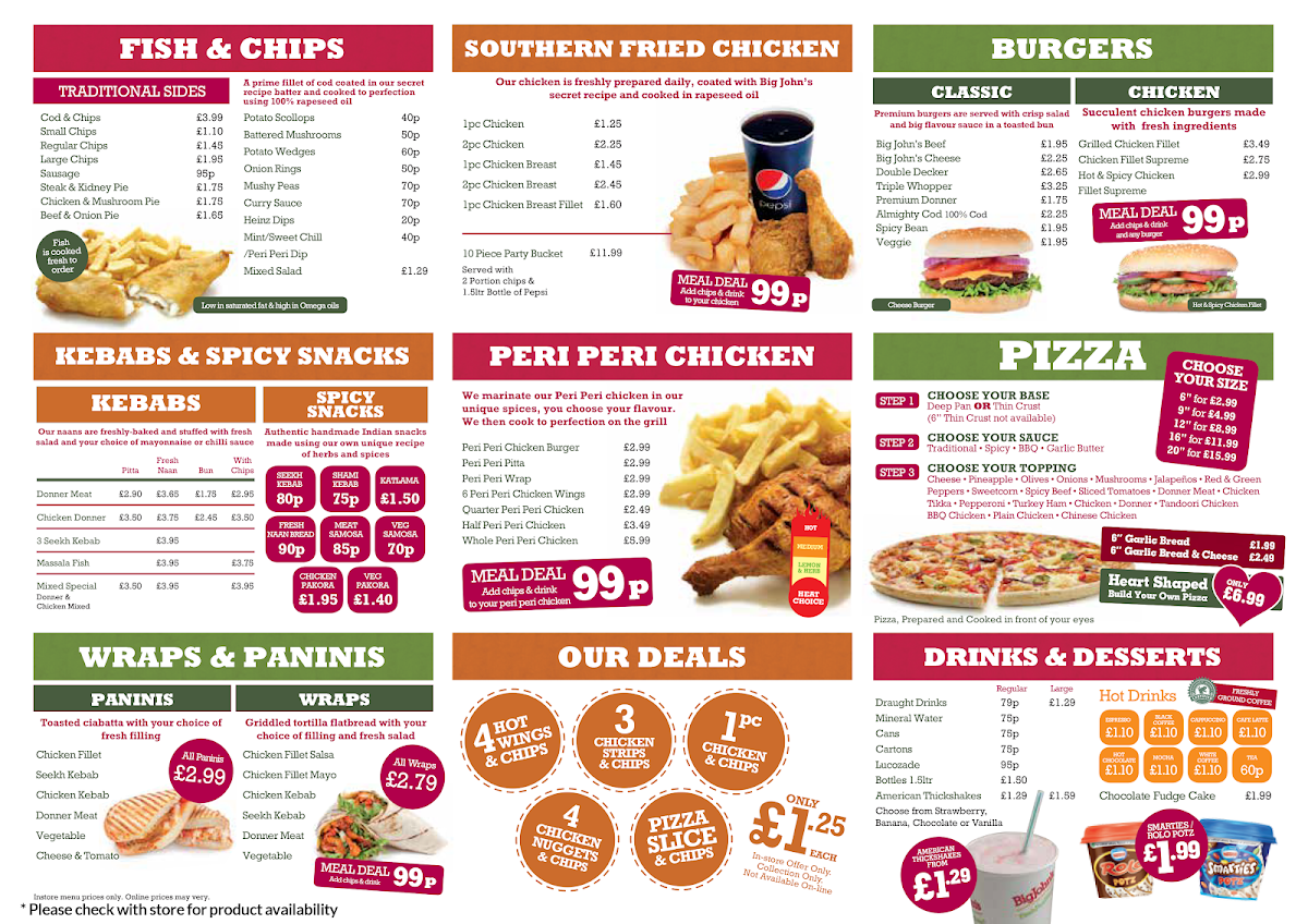 Big John's Kings Heath Photo Menu 4