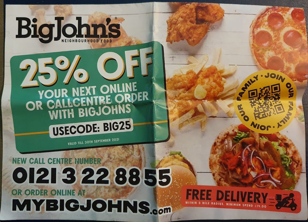 Big John's Kings Heath Photo Menu 5