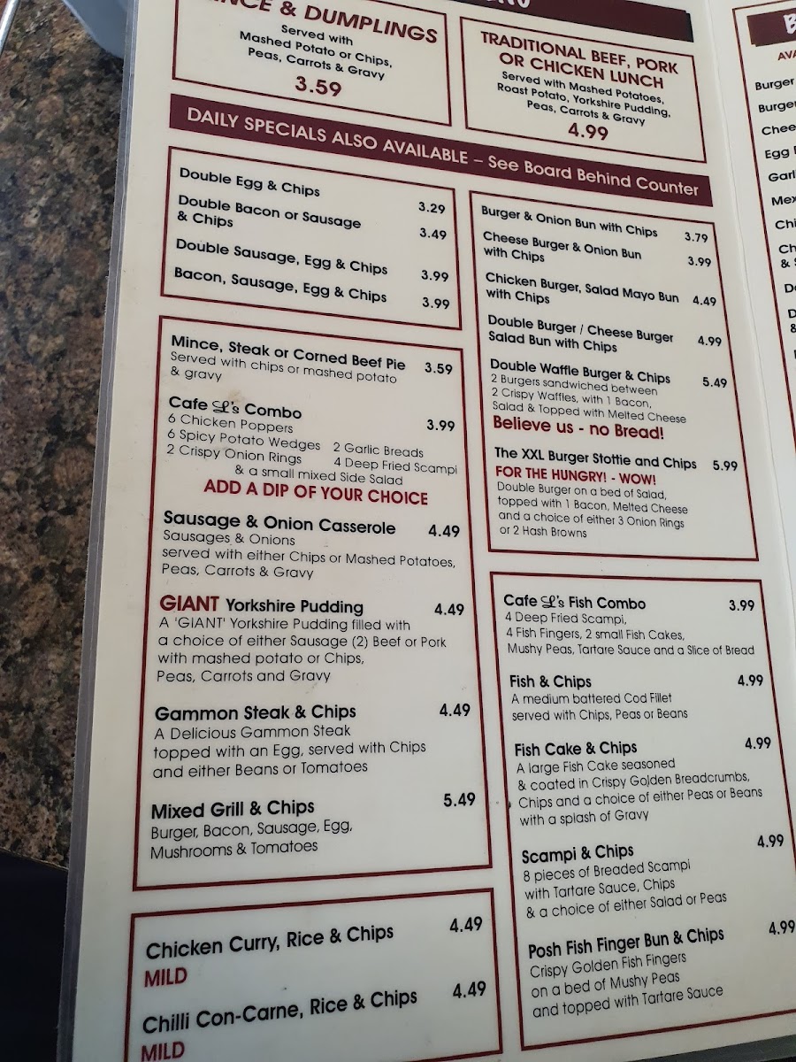 Cafe L Photo Menu 10