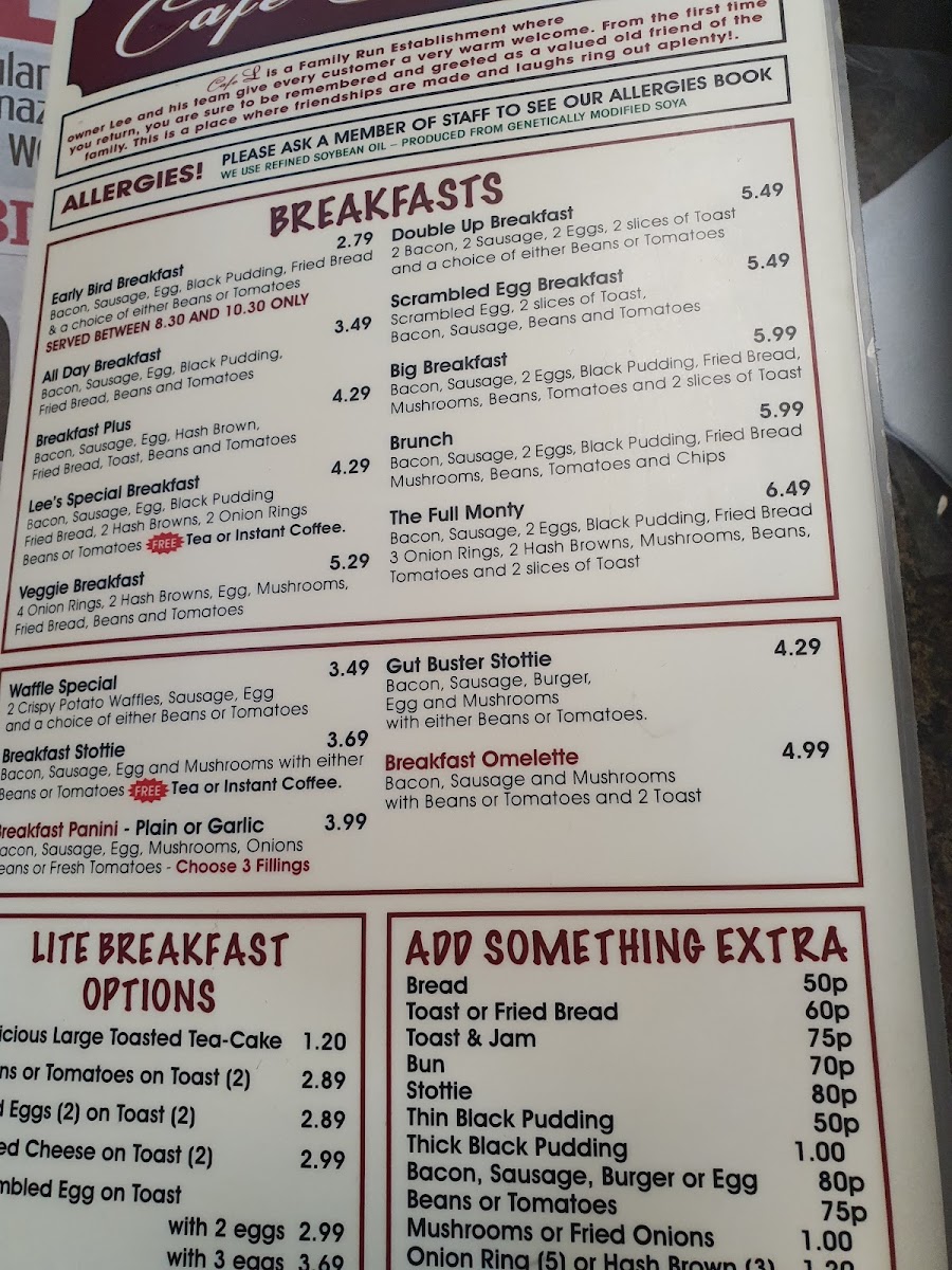 Cafe L Photo Menu 8