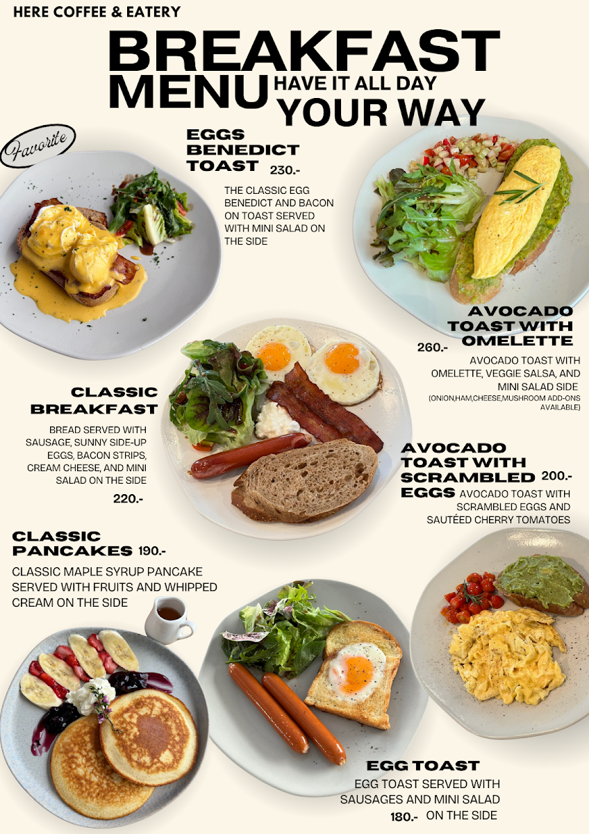 HERE COFFEE AND EATERY Photo Menu 3