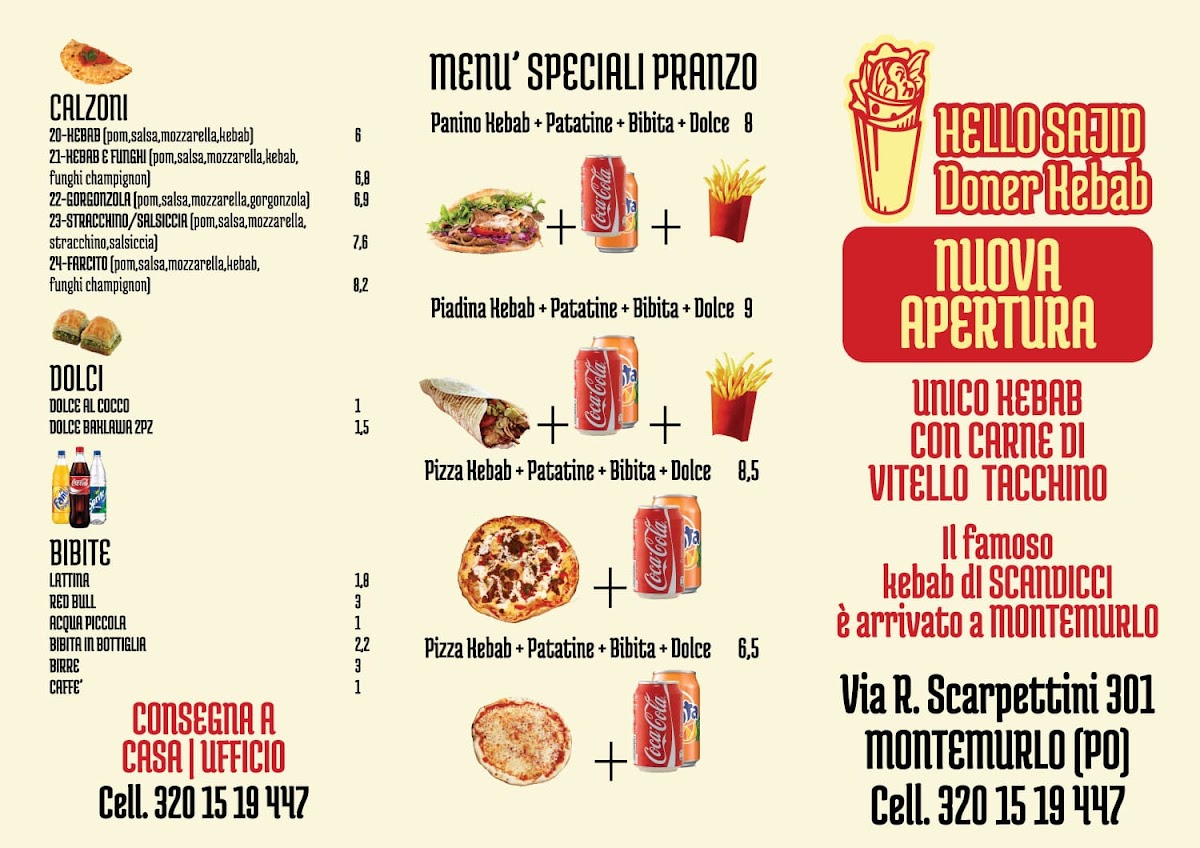 Hello Sajid pizzeria kebab Photo Menu 1